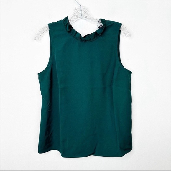 NWT JCrew Ruffleneck Bow Back Top, size L - Picture 4 of 6